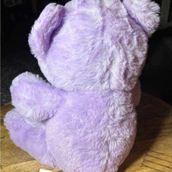 Purple Plush Bear Lavender Lilac Teddy Bear XO Heart Hug Fun Plush Toy EPC Stuff - Picture 4 of 9